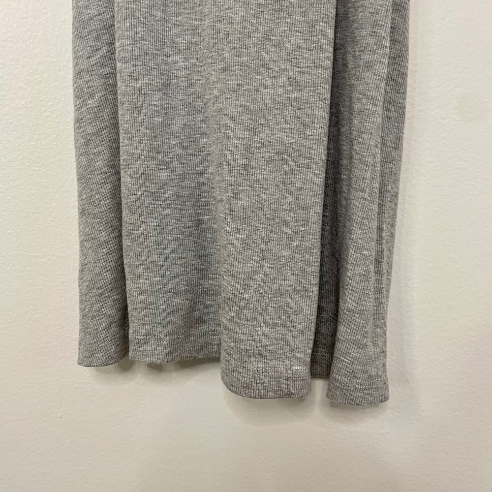 Grey Ribbed Racerback Tank Dress - Picture 8 of 15
